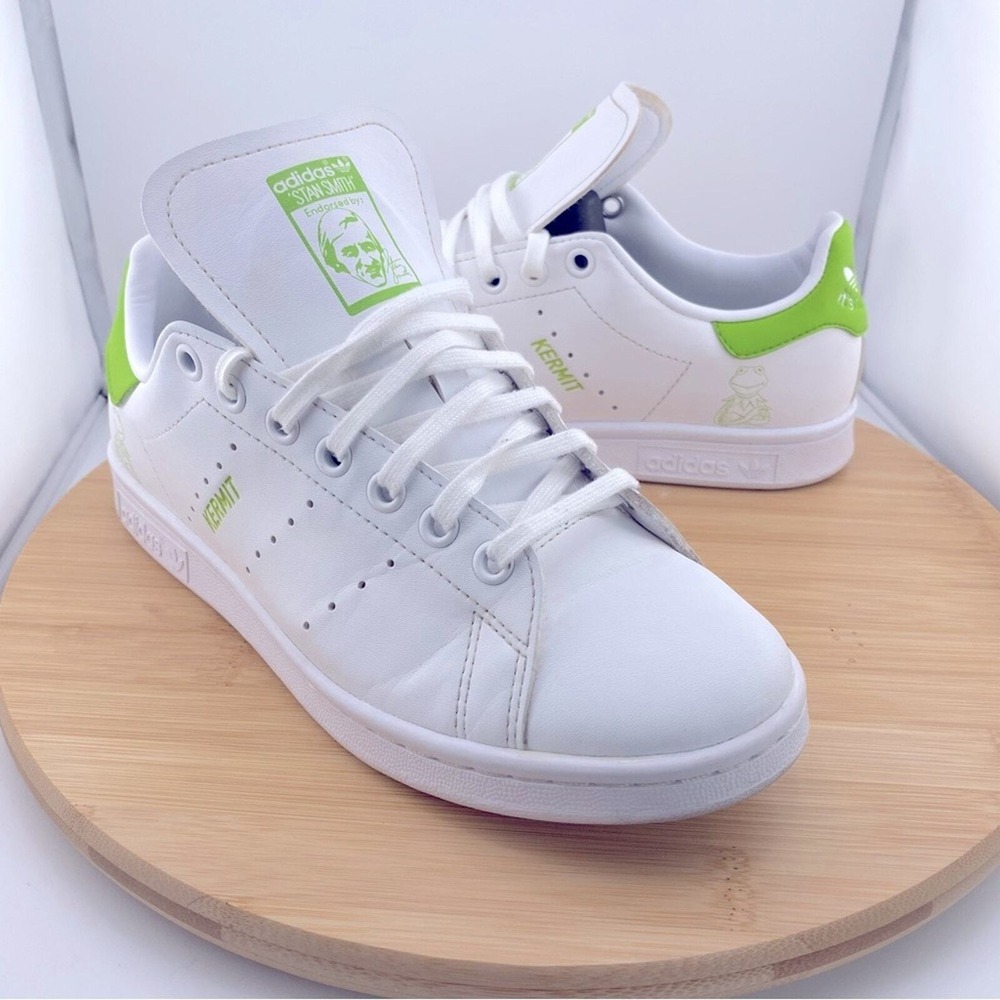 Adidas Stan Smith/Disney The Muppets Kermit Sneaker/Men's Sz 5.5‎ / White/Green